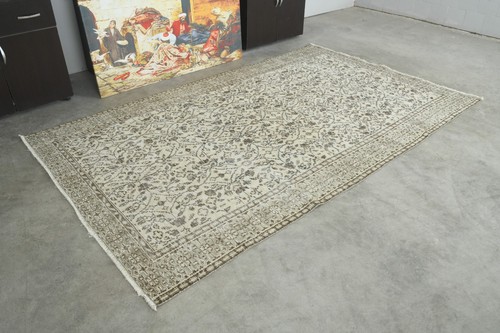 5x9 turkish wool area rug - wool,